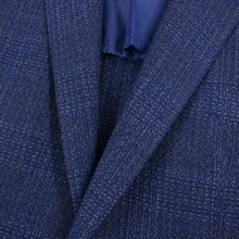NWT Sartorio Napoli Kiton Blue Wool Plaid Static Patch Pkts 2Btn Jacket 42R
