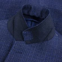 NWT Sartorio Napoli Kiton Blue Wool Plaid Static Patch Pkts 2Btn Jacket 42R