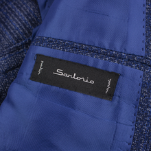 NWT Sartorio Napoli Kiton Blue Wool Plaid Static Patch Pkts 2Btn Jacket 42R
