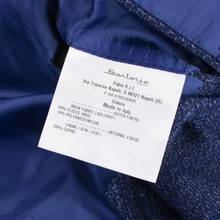 NWT Sartorio Napoli Kiton Blue Wool Plaid Static Patch Pkts 2Btn Jacket 42R