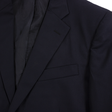 Brooks Brothers Navy Blue Wool Herringbone MiUSA Flat Front 2Btn Suit 40R