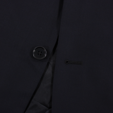 Brooks Brothers Navy Blue Wool Herringbone MiUSA Flat Front 2Btn Suit 40R