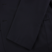 Brooks Brothers Navy Blue Wool Herringbone MiUSA Flat Front 2Btn Suit 40R
