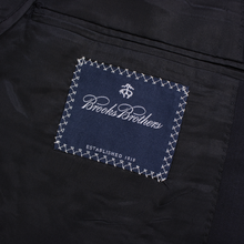 Brooks Brothers Navy Blue Wool Herringbone MiUSA Flat Front 2Btn Suit 40R