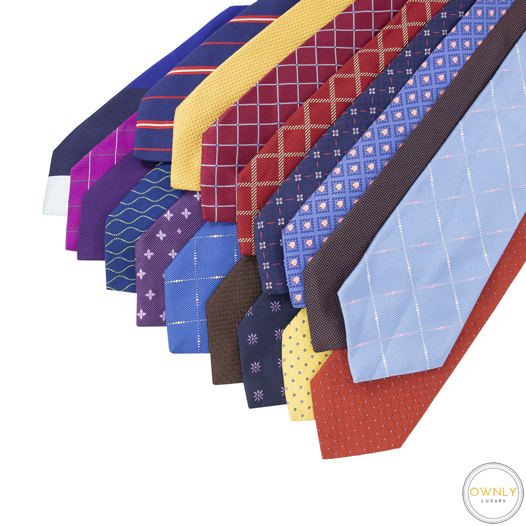 LOT of 18 Thomas Pink Multi-Color Silk Striped Dotted Checked Glossy Ties