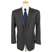 CURRENT Brioni NM Colosse Slate Grey Wool Woven Dual Vents 2Btn Suit 50L