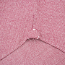 NWT CURRENT Boglioli Magenta White Cotton Herringbone Spread Dress Shirt 17.5