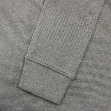 Polo Ralph Lauren Fossil Grey Cotton Textured Half Zip Mock Neck Sweater XL