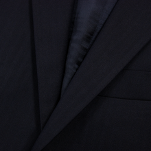Brooks Brothers Fitzgerald Navy Saxxon Wool Herringbone Flat F. 2Btn Suit 36S