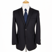Brooks Brothers Navy Blue Wool Twill Lined Vented Flat Front 2Btn Suit 40R