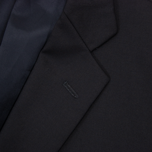 Brooks Brothers Navy Blue Wool Twill Lined Vented Flat Front 2Btn Suit 40R