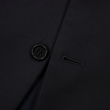 Brooks Brothers Navy Blue Wool Twill Lined Vented Flat Front 2Btn Suit 40R