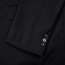 Brooks Brothers Navy Blue Wool Twill Lined Vented Flat Front 2Btn Suit 40R