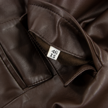 NWT Schiatti & Co. Felino Pecan Brown Nappa Leather Jacket