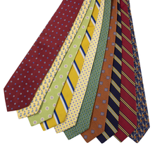 LOT OF 50 Brooks Brothers Multi Color 100% Silk Stripe Geometric Pattern Ties