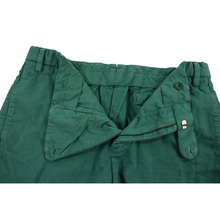 Sid Mashburn Green Cotton Woven Unlined Flat Front Shorts 32W