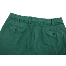Sid Mashburn Green Cotton Woven Unlined Flat Front Shorts 32W