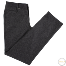 NWT CURRENT Paul Stuart Grey Wool Flannel Flat Front 5-Pocket Jean Cut Pants 32W