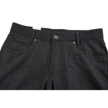 NWT CURRENT Paul Stuart Grey Wool Flannel Flat Front 5-Pocket Jean Cut Pants 32W