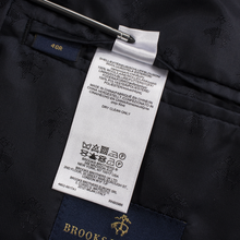 Brooks Brothers Fitzgerald Navy Blue Wool Gold Logo Buttons Club Jacket 40R