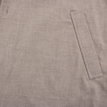 NWOT Eton Taupe Cotton Woven Lined Two Patch Chest Pkts Shacket Shirt Jacket S