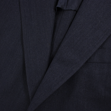 Oxxford Blue Grey Worsted Wool Herringbone Vented 2Btn Jacket 42R