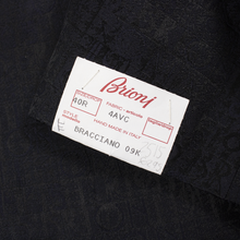 NWT Brioni Grey Blue Wool Silk Letter Jacquard Italy Dinner Jacket 40R $4995