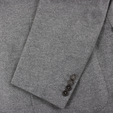 LNWOT CURRENT Zegna Travel Grey Wool Cashmere Flannel Patch Pkt Jacket 44R $3290