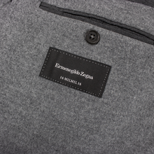 LNWOT CURRENT Zegna Travel Grey Wool Cashmere Flannel Patch Pkt Jacket 44R $3290