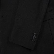 NWT $2625 Emporio Armani Black Grey Wool H-Bone Ombre Italy Flat Front Suit 44R