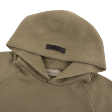 Essentials Fear Of God Brown Ribbed Hooded Rolled Hem Oversized Sweater Medium