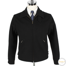 VINTAGE Polo Ralph Lauren Black Wool Quilted Lining Blouson Jacket Small