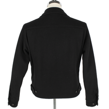 VINTAGE Polo Ralph Lauren Black Wool Quilted Lining Blouson Jacket Small