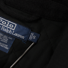 VINTAGE Polo Ralph Lauren Black Wool Quilted Lining Blouson Jacket Small