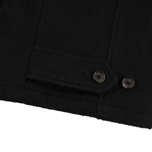 VINTAGE Polo Ralph Lauren Black Wool Quilted Lining Blouson Jacket Small