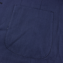 NWT Ballantyne Blue Polyester Woven Handmade Patch Pkts 2Btn Jacket 36R