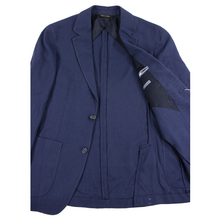 NWT Ballantyne Blue Polyester Woven Handmade Patch Pkts 2Btn Jacket 36R