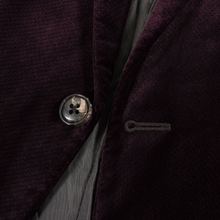 Armani Collezioni Merlot Polyester Velvet Dual Vents 2Btn Dinner Jacket 40R