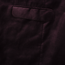 Armani Collezioni Merlot Polyester Velvet Dual Vents 2Btn Dinner Jacket 40R