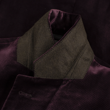 Armani Collezioni Merlot Polyester Velvet Dual Vents 2Btn Dinner Jacket 40R