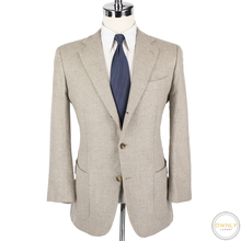 Borrelli Napoli Wool Cashmere Soft Tweed Patch Pkts 3/2 Roll Jacket 40R