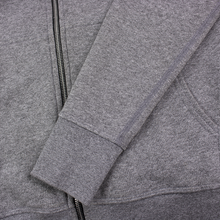 John Elliott Grey Cotton Polyester Ribbed Hooded Full Zip Sweater Jacket 1/Small