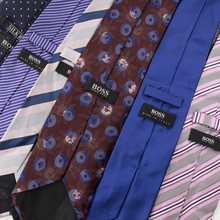 LOT of 47 Hugo Boss Multi-Color Silk Striped Dotted Jacquard Paisley Ties