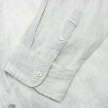 CURRENT Hickey Freeman Cloud Grey Linen Spread Collar Dress Shirt XXL/19US