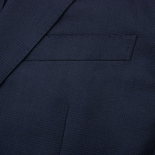 LNWOT Zegna Travel Blue Wool Silk Pique Half Lined Vented 10-Pockets Jacket 40R