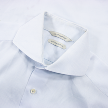 Suitsupply Ice Blue Cotton Woven Slim Fit Cut Away Collar Dress Shirt 14.5US