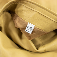 NWD Schiatti & Co. Tan Nappa Leather Silk Lined Top Stitch Blazer Jacket 48US
