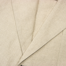 NWT Schiatti & Co. Tan Linen Triple Patch Top Stitch Unstructured Jacket 50US