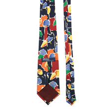 Polo Ralph Lauren Multi Color 100% Silk MiUSA Beach Umbrella Handmade Tie