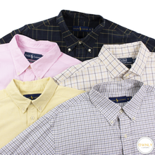 LOT OF 5 Ralph Lauren Multi Color Cotton Plaid Dress Shirts XL